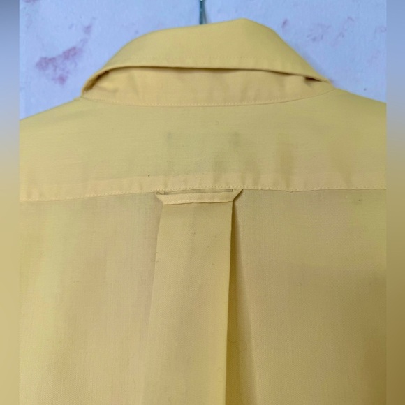 IZOD Quick Dry 16.5 Neck Men’s Regular Fit 34/35 Button Down Yellow Dress shirt - Picture 9 of 15